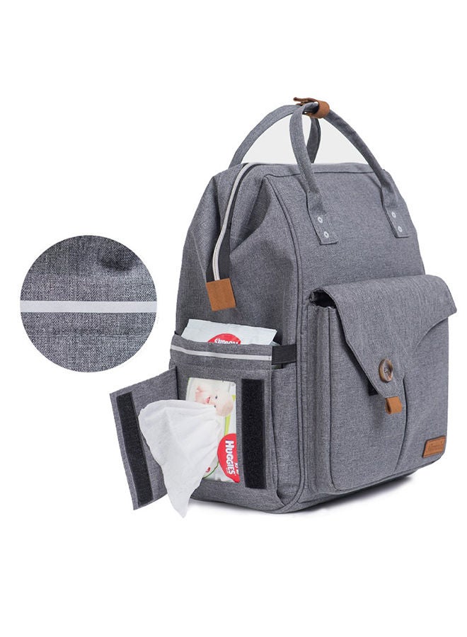 Reversible Look At Me Stroller With T Diaper Bag And Hooks And Changing Pad - Grey