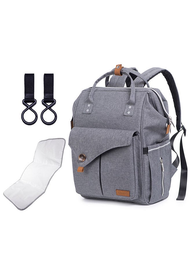 Reversible Look At Me Stroller With T Diaper Bag And Hooks And Changing Pad - Grey