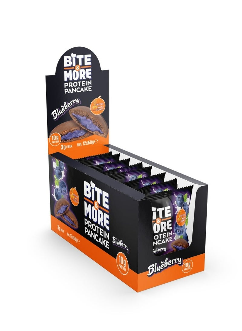 Bite & More Protein Pancake Blueberry Flavor 12x50g 600g