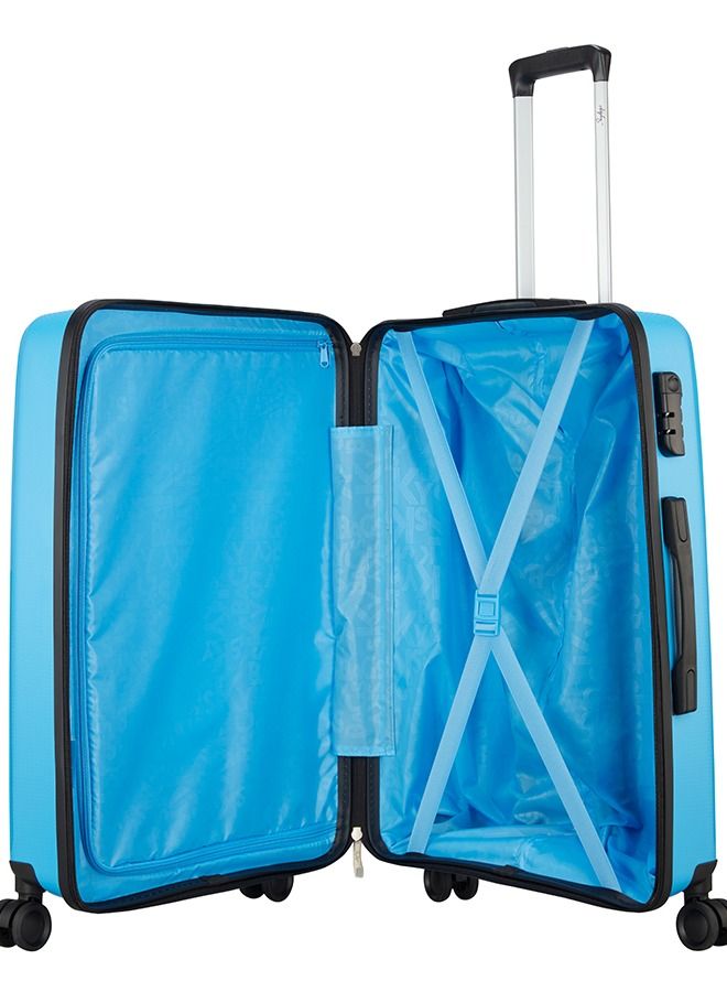 8 WHEELS SKYBAGS MAXX MALIBU BLUE HARDSIDE LARGE TROLLEY BAG - SK MAXXEB77MLB