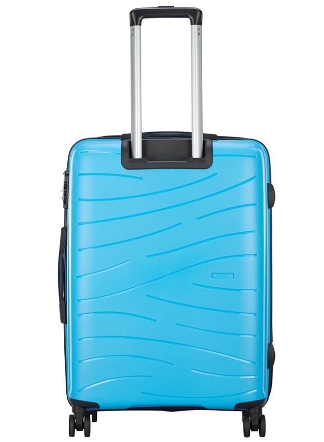 8 WHEELS SKYBAGS MAXX MALIBU BLUE HARDSIDE LARGE TROLLEY BAG - SK MAXXEB77MLB