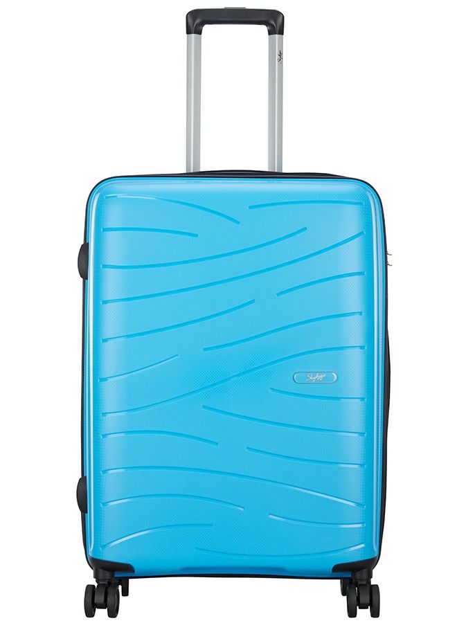 8 WHEELS SKYBAGS MAXX MALIBU BLUE HARDSIDE LARGE TROLLEY BAG - SK MAXXEB77MLB