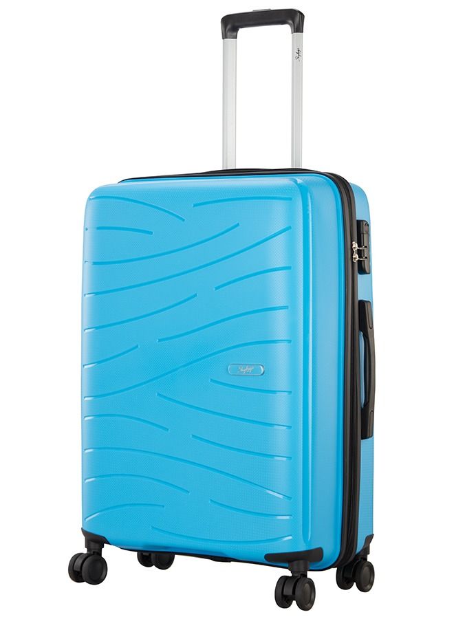 8 WHEELS SKYBAGS MAXX MALIBU BLUE HARDSIDE LARGE TROLLEY BAG - SK MAXXEB77MLB