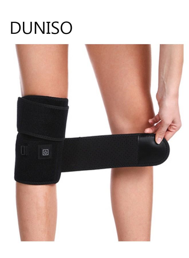 Knee Heating Pad, Knee Support for Women and Men, USB Heat Knee Brace Wrap 3 Temperature Control Thermal Therapy to Warm Joint Relief Pain Knee Stiff, Strains, Calf Leg Arm