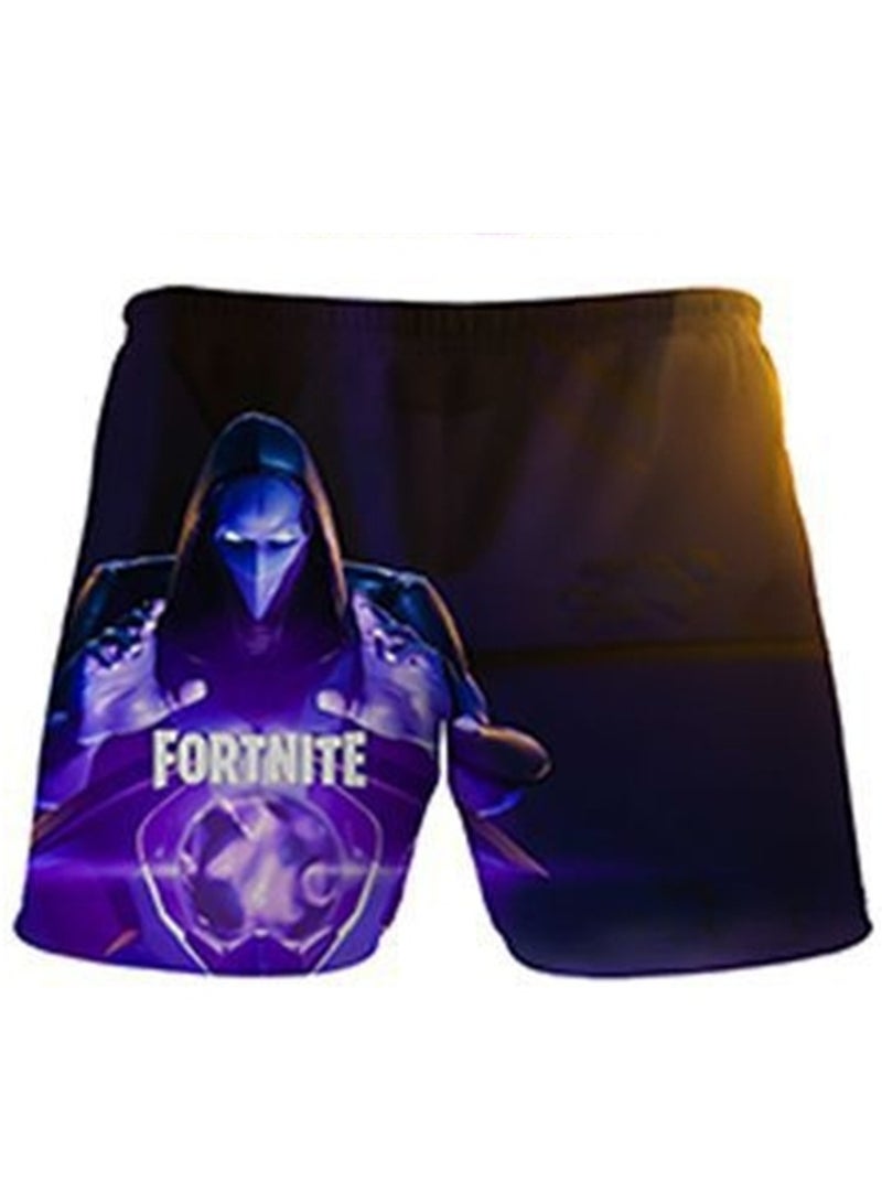 Game Fortnite set 3D digital printing personalized breathable children's T-shirt shorts set