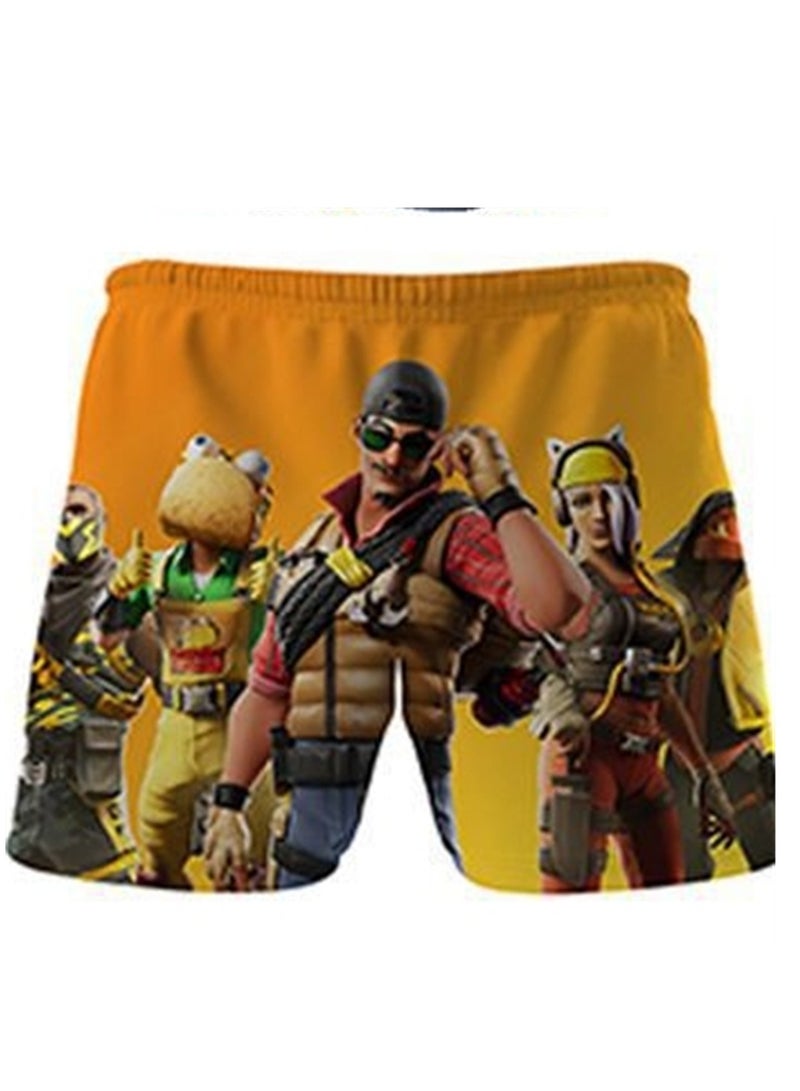 Game Fortnite set 3D digital printing personalized breathable children's T-shirt shorts set