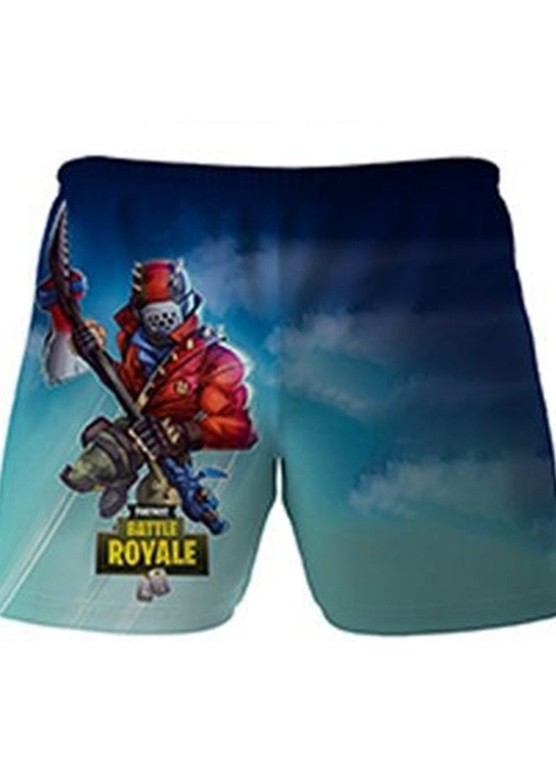 Game Fortnite set 3D digital printing personalized breathable children's T-shirt shorts set