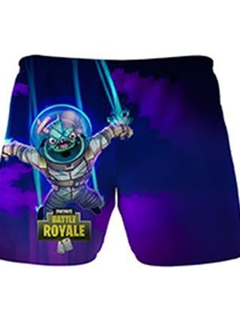 Game Fortnite set 3D digital printing personalized breathable children's T-shirt shorts set