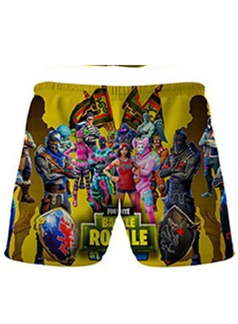 Game Fortnite set 3D digital printing personalized breathable children's T-shirt shorts set