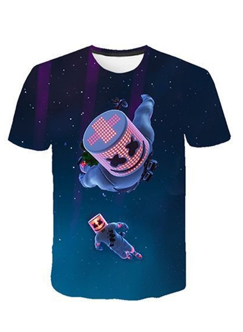 Game Fortnite set 3D digital printing personalized breathable children's T-shirt shorts set