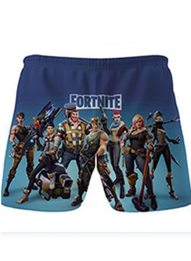 Game Fortnite set 3D digital printing personalized breathable children's T-shirt shorts set