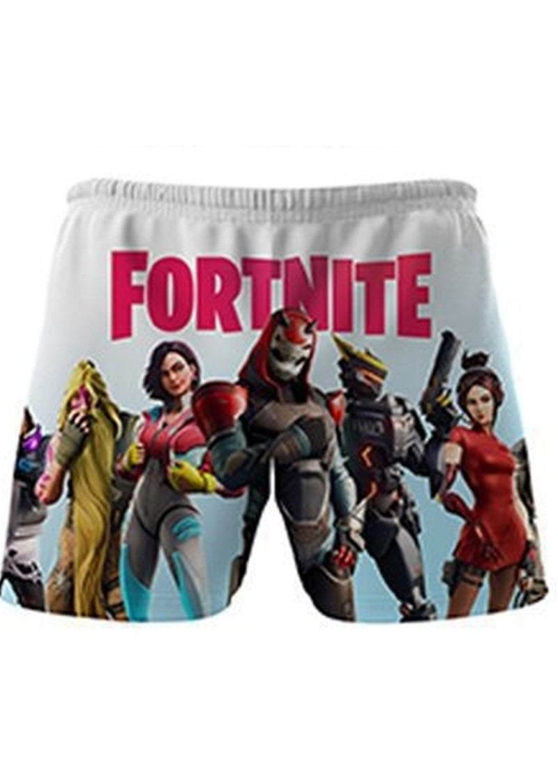 Game Fortnite set 3D digital printing personalized breathable children's T-shirt shorts set