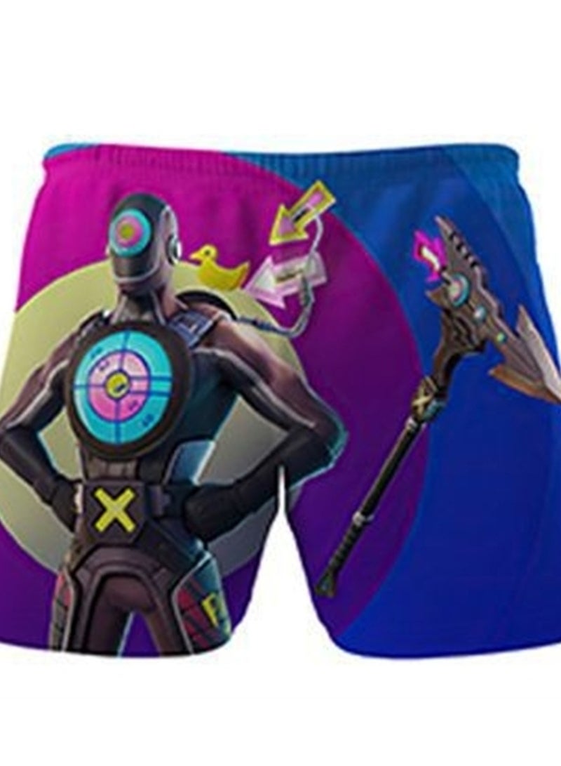 Game Fortnite set 3D digital printing personalized breathable children's T-shirt shorts set