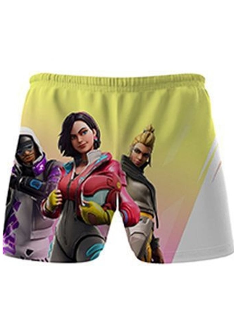 Game Fortnite set 3D digital printing personalized breathable children's T-shirt shorts set