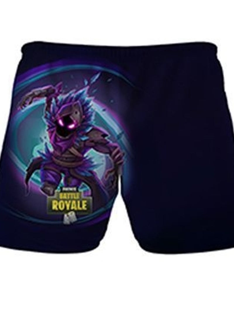 Game Fortnite set 3D digital printing personalized breathable children's T-shirt shorts set