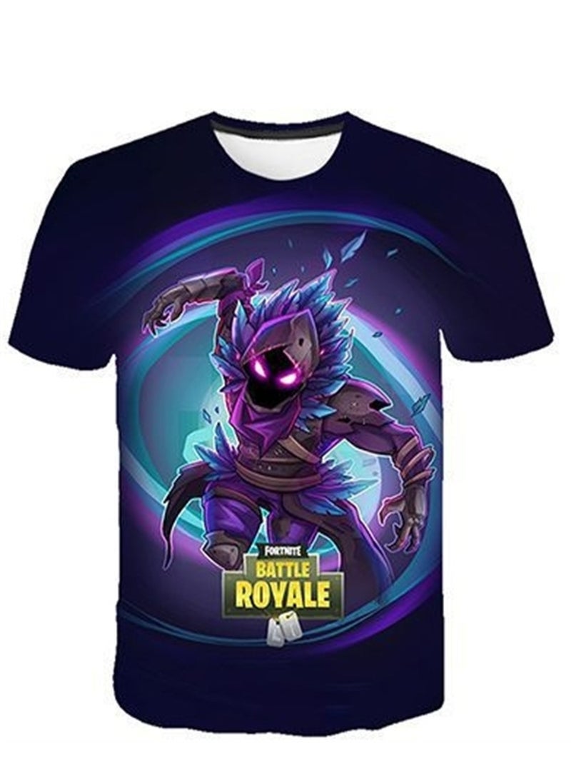Game Fortnite set 3D digital printing personalized breathable children's T-shirt shorts set