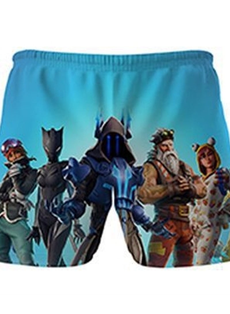 Game Fortnite set 3D digital printing personalized breathable children's T-shirt shorts set