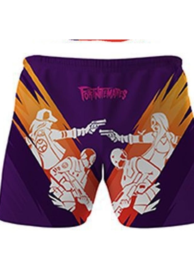 Game Fortnite set 3D digital printing personalized breathable children's T-shirt shorts set