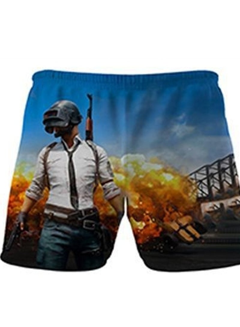 Game Fortnite set 3D digital printing personalized breathable children's T-shirt shorts set