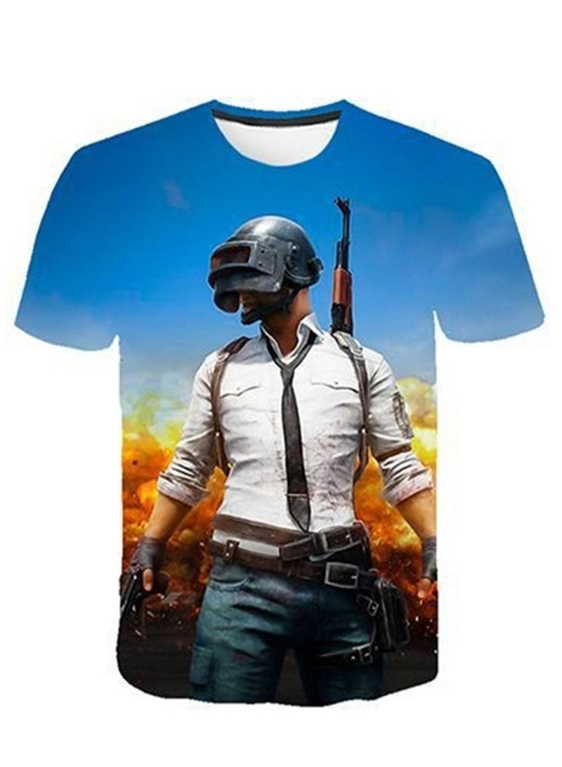 Game Fortnite set 3D digital printing personalized breathable children's T-shirt shorts set