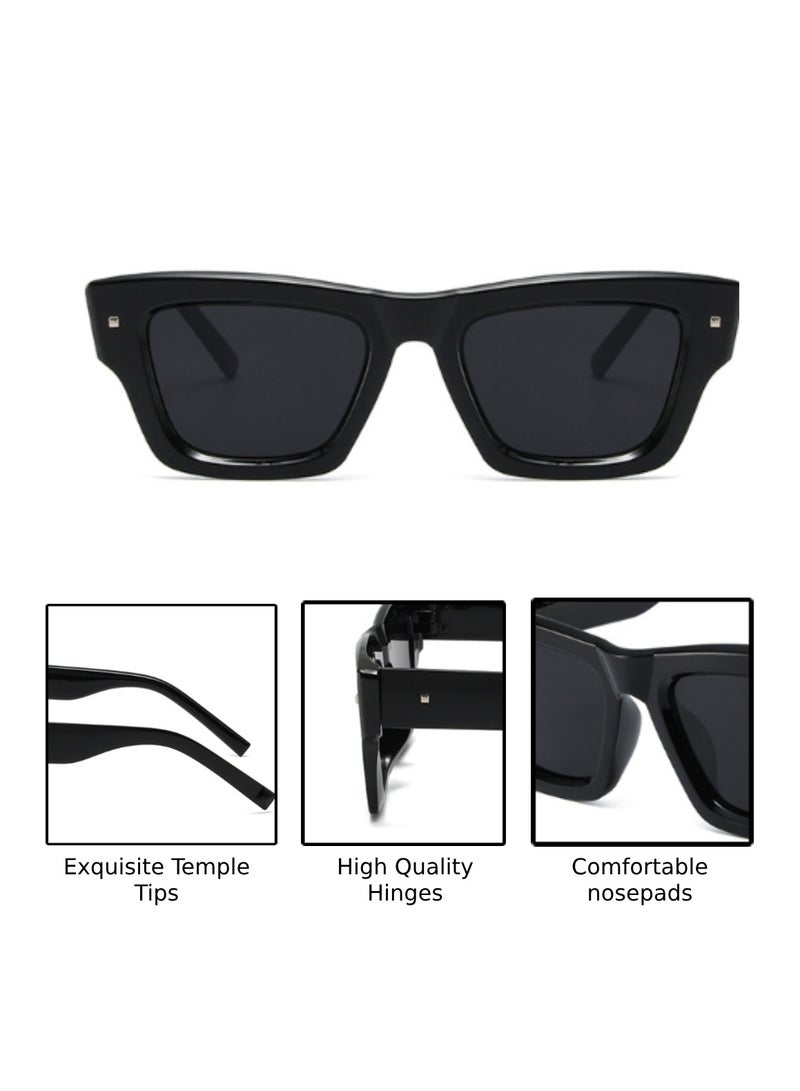 Stylish Square Frame Sunglasses for Women Men, Durable, UV Protection, Trendy Eyewear, High-Quality Glasses, Fashionable Eyeglasses, Classic Shades, Designer Eyewear