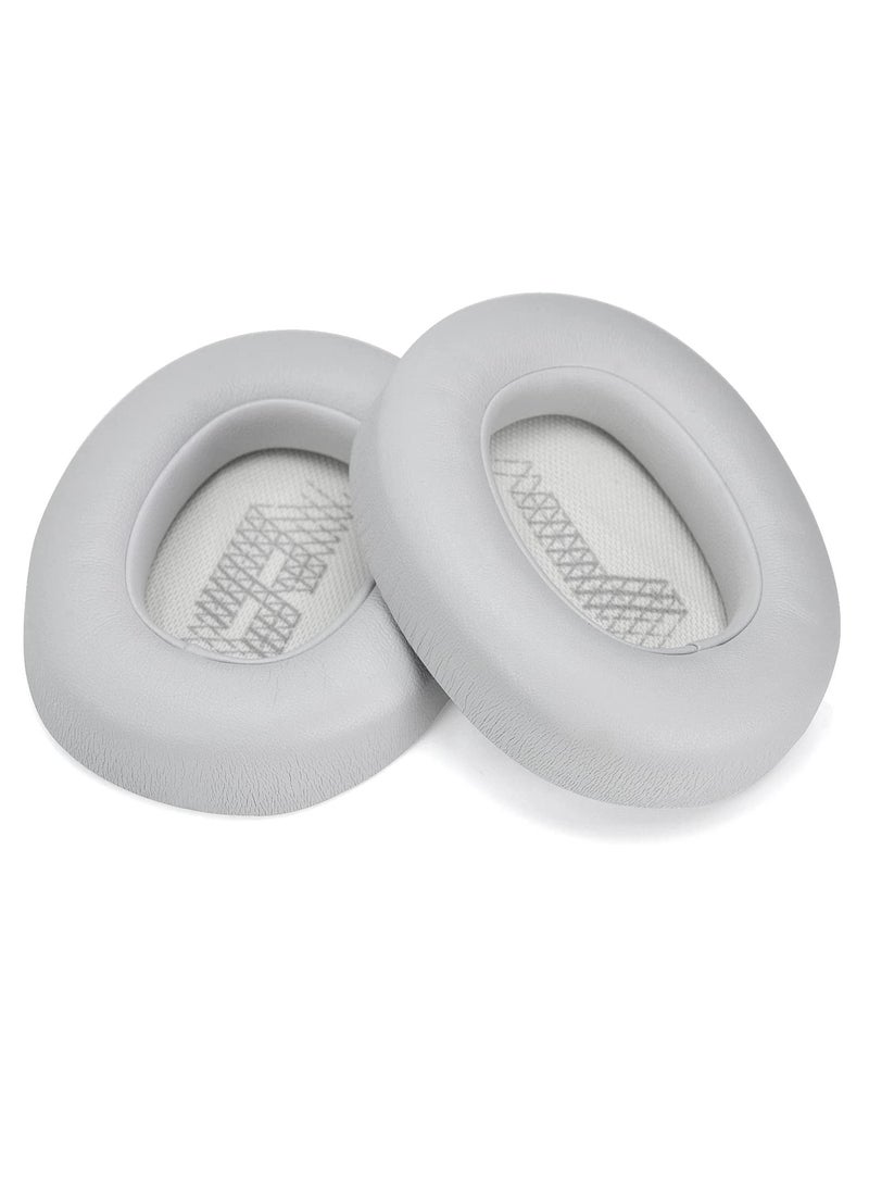 Live 650 BTNC E65BTNC Ear Cushion Memory Foam Ear Pads Replacement Compatible with JBL E65 E65BTNC / Duet NC/Live 650BTNC Live 660 BTNC Headphones (White)