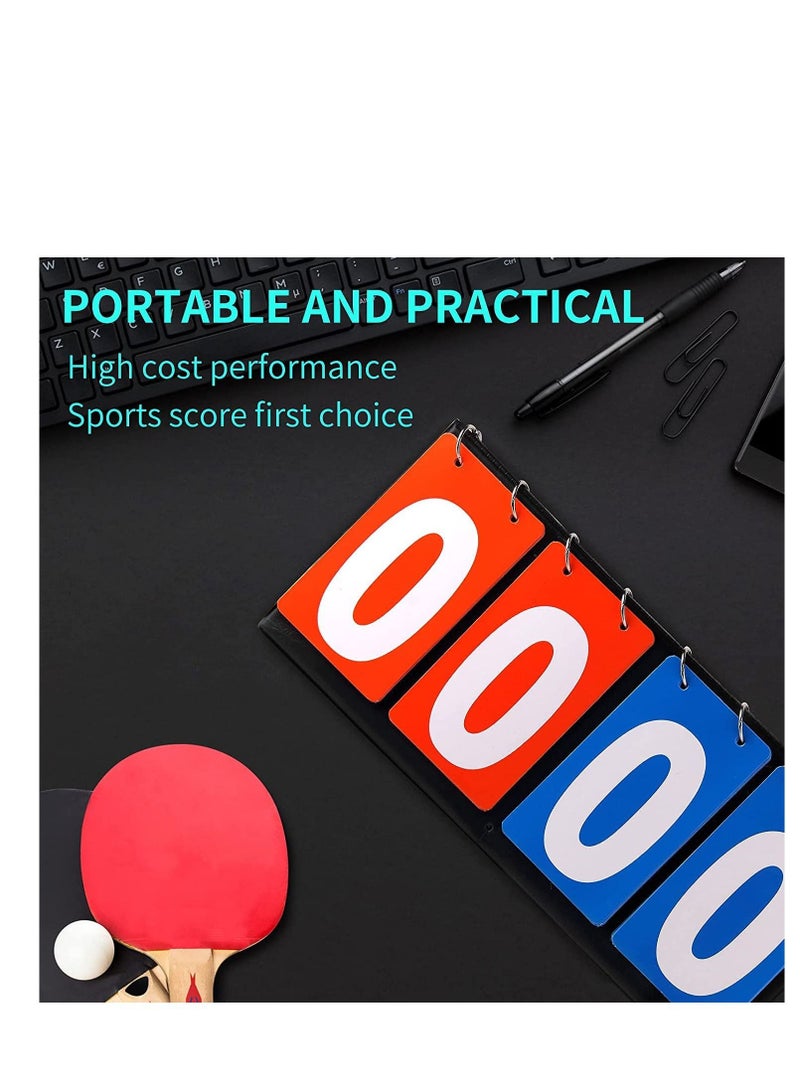 Scoreboard  4 Digital Portable Table Top Scoreboard Flipper Volleyball Basketball Table Tennis Sports Score Flip Scoreboard
