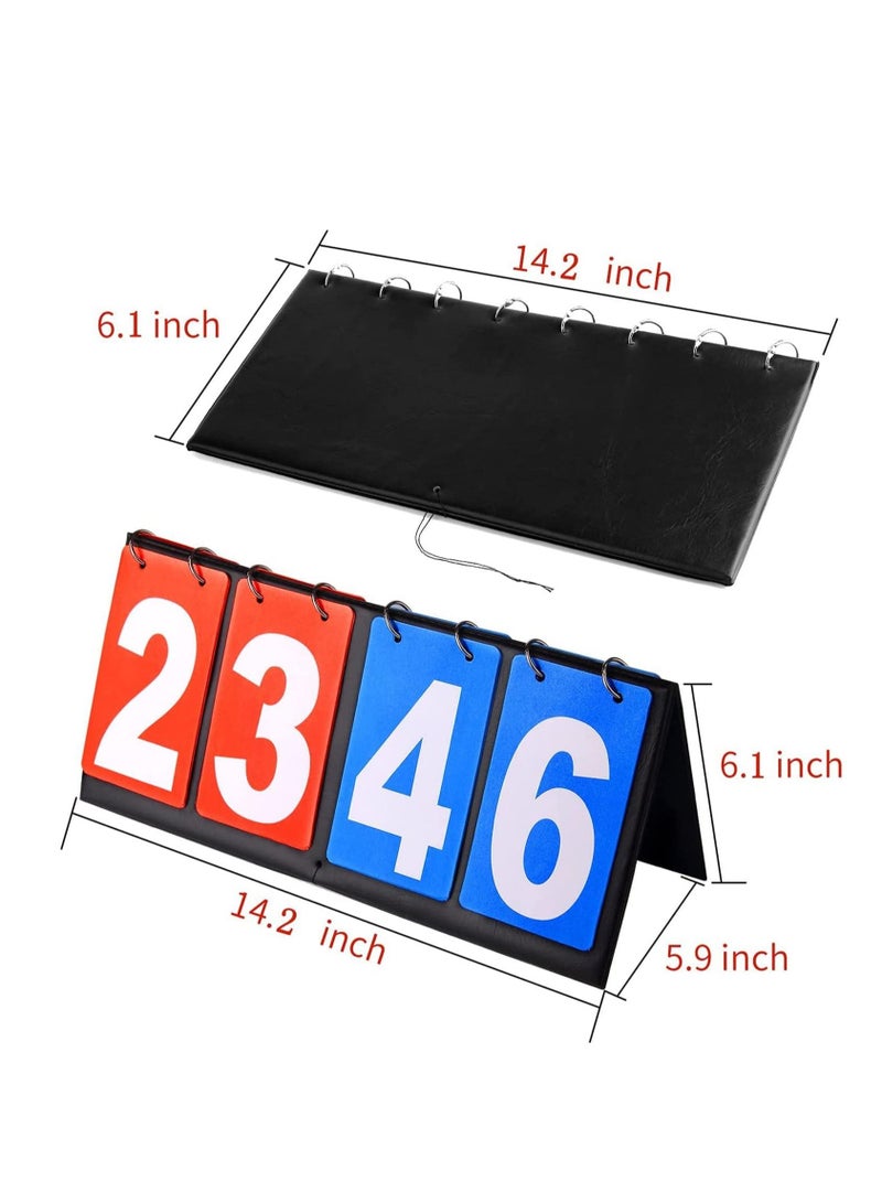 Scoreboard  4 Digital Portable Table Top Scoreboard Flipper Volleyball Basketball Table Tennis Sports Score Flip Scoreboard