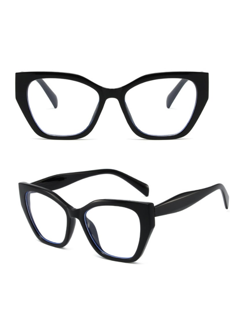 Blue Light Blocking Optical Eyeglasses - Stylish Butterfly Frames, Clear Lens, Polarized. Top-rated Bluelight Protection for Reading, Work, & Screen Time. Vintage-Inspired, Lightweight Design.