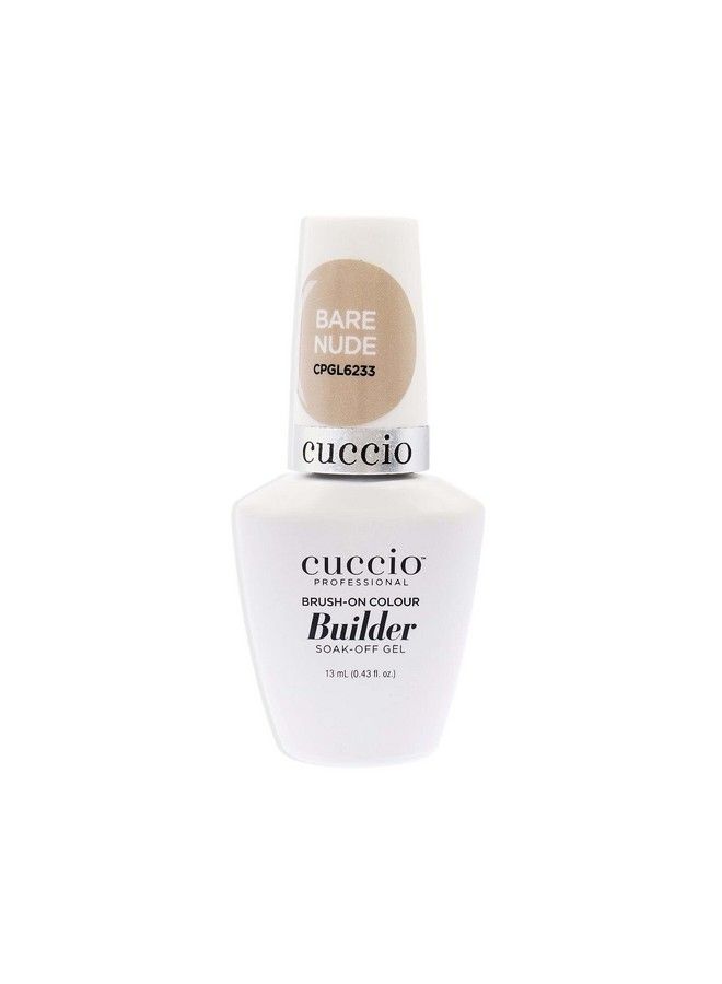 Pro Brushon Colour Builder Soakoff Gel Calcium Enriched Easy Brushon Perfect Light Color Reinforce Build Shape And Extend The Natural Nail Bare Nude 0.43 Oz Nail Polish