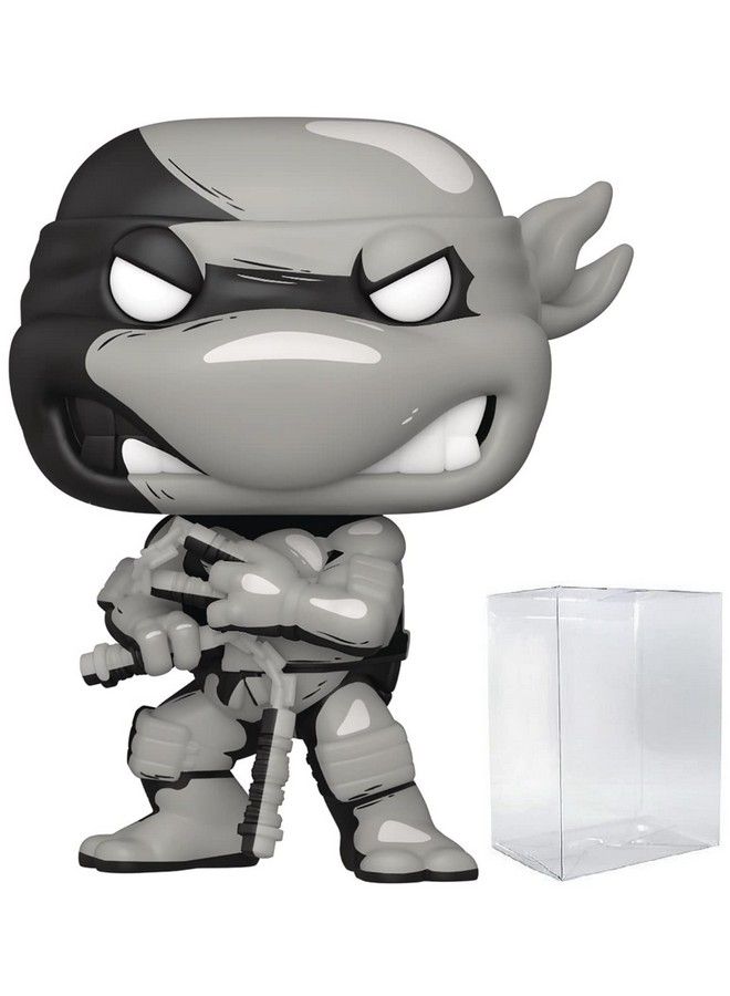 Teenage Mutant Ninja Turtles Michelangelo (Px Previews Exclusive) Black & White Chase Funko Pop! Vinyl Figure (Bundled With Compatible Pop Box Protector Case)