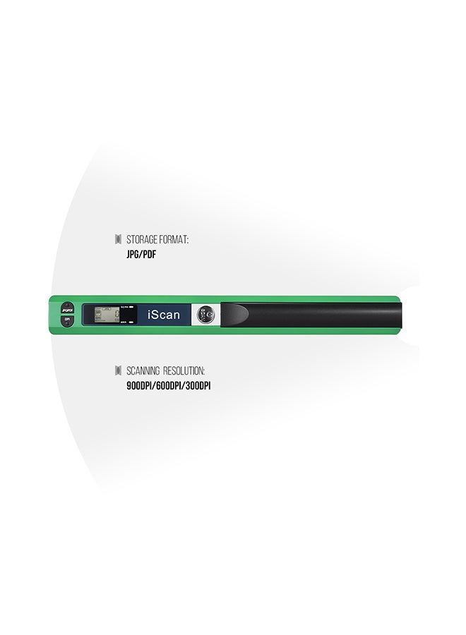 Portable Wireless Scanner Mini Handheld Document Green