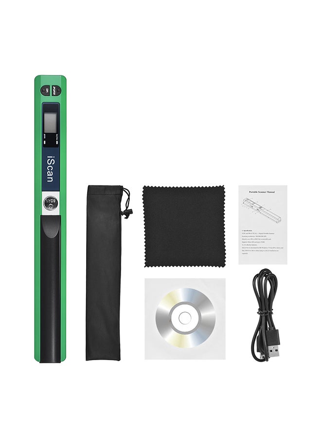 Portable Wireless Scanner Mini Handheld Document Green