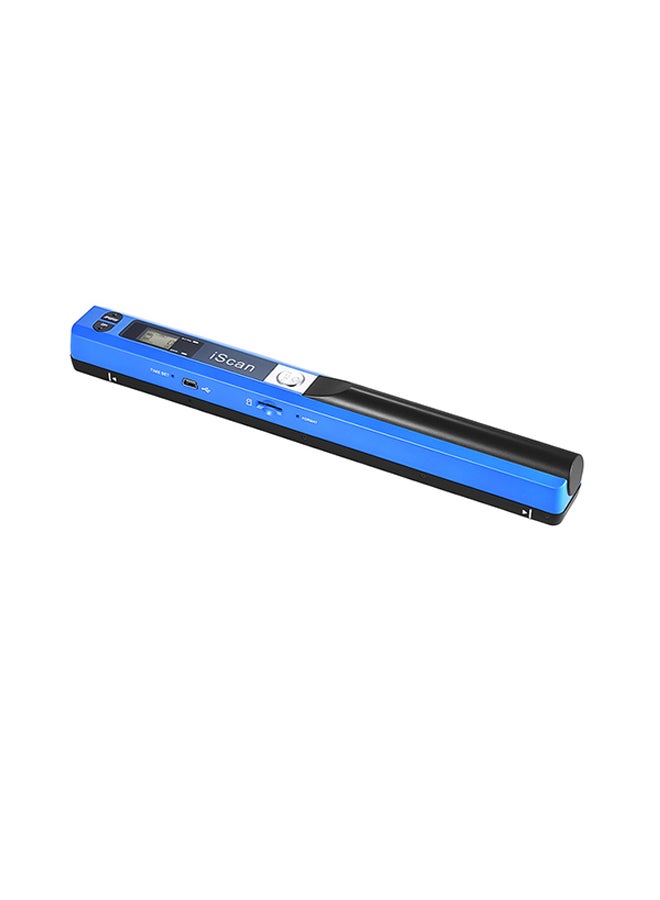 Portable Wireless Scanner Mini Handheld Document Blue