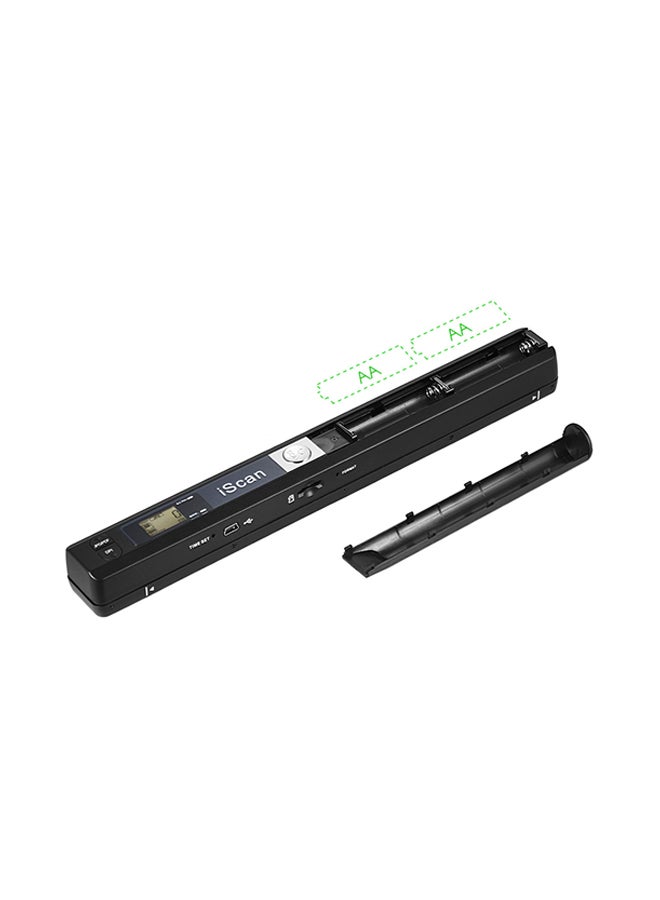 Portable Wireless Mini Handheld Document Scanner Black