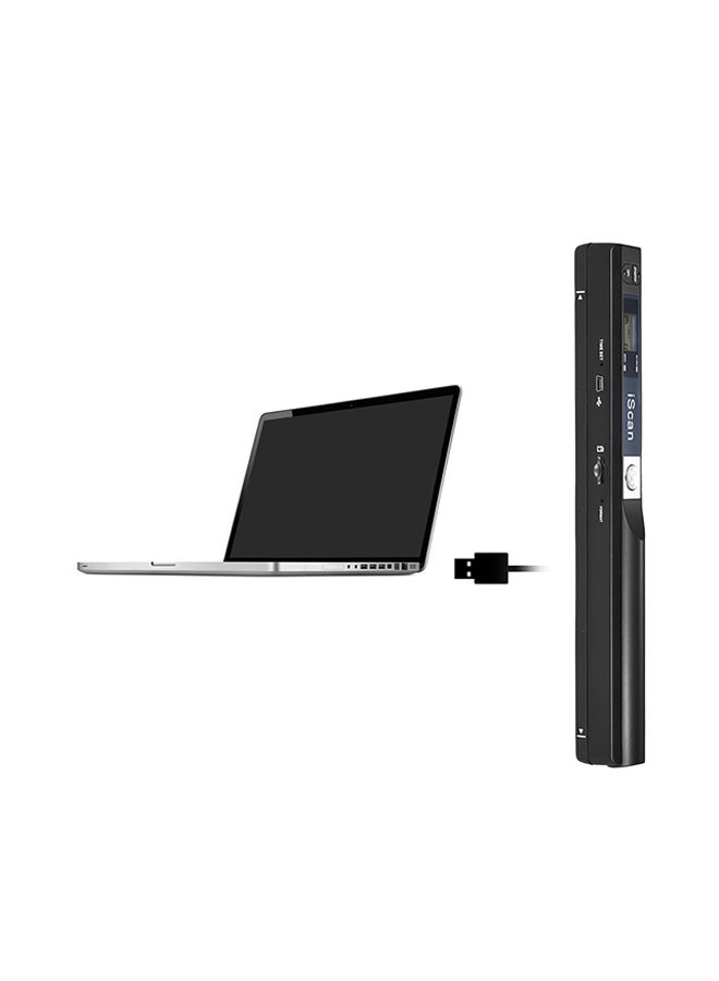 Portable Wireless Mini Handheld Document Scanner Black