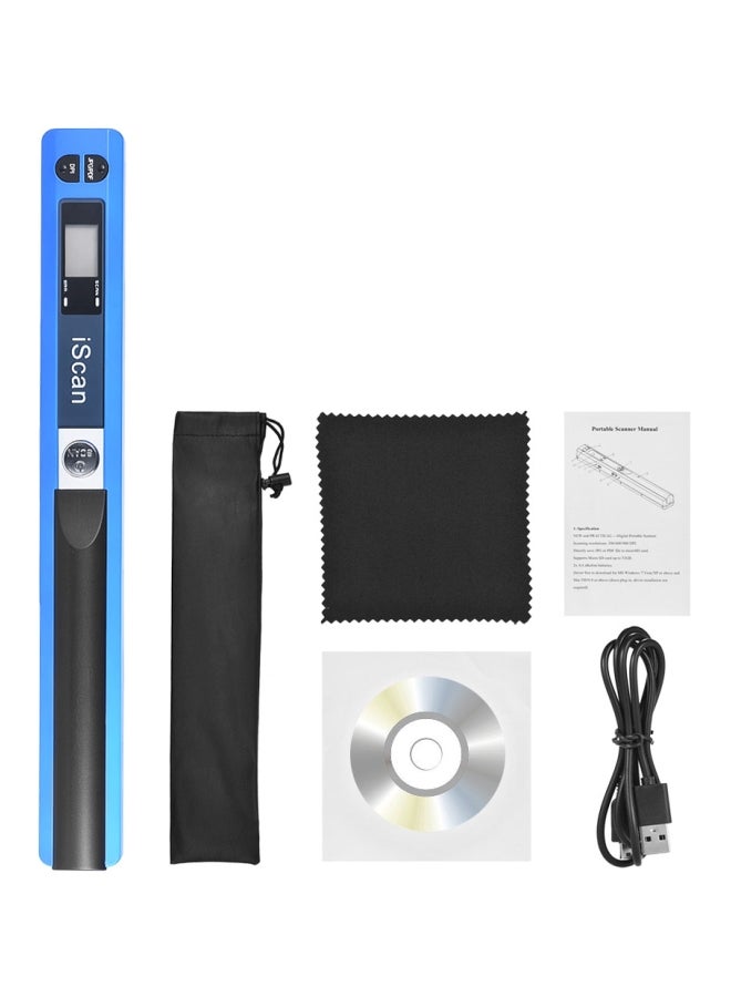 Portable Wireless Mini Scanner Blue/Black