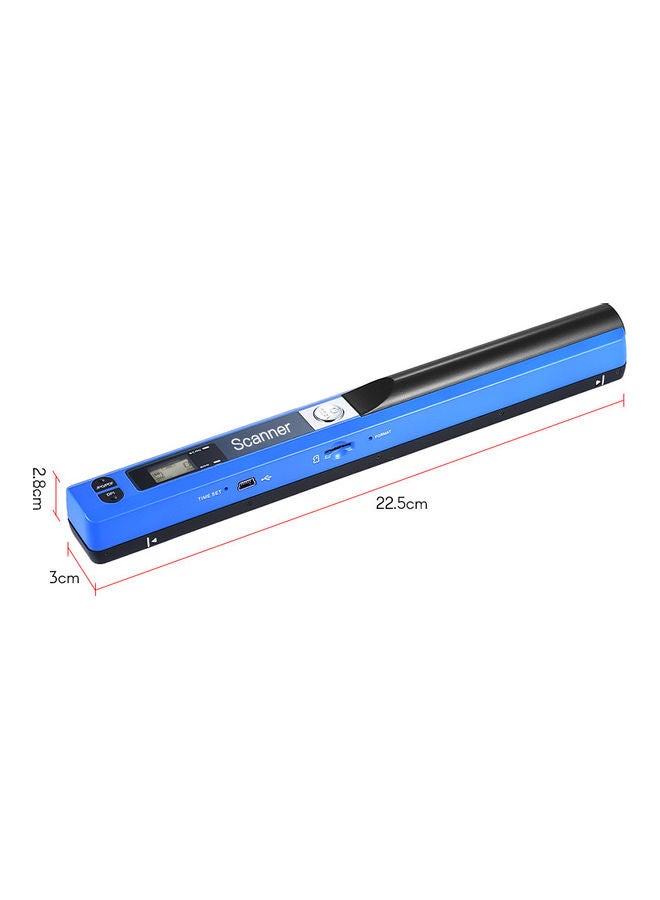 Portable Handheld Wand Wireless Scanner Blue