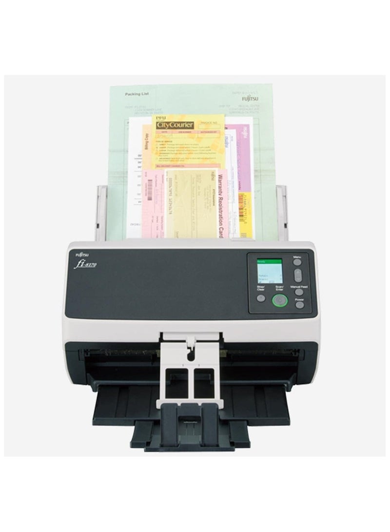 fi-8170 Premium Bundle Professional High Speed Document Scanner with 3 Years of Service