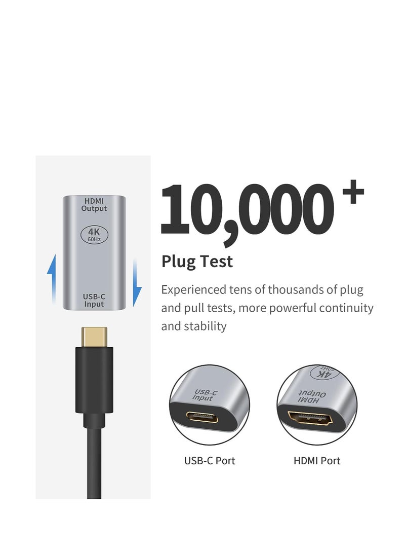 USB C to DMI Adapter, USB-C to HDMI Adapter, 4K@60HZ HD mDP output VGA DP R, for Notebook, Projector, TV, Computer, Monitor, 1 Pcs