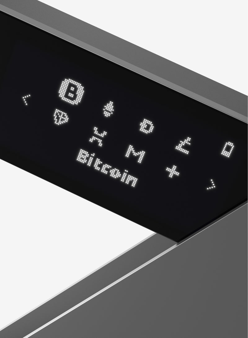 Nano X Hardware Wallet | Safest Crypto & NFT Cold Storage, Big Screen + Wireless Bluetooth & Type-C Connectivity, 5000+ Coins Supported, for iOS & Android, MacOS & Windows - Black