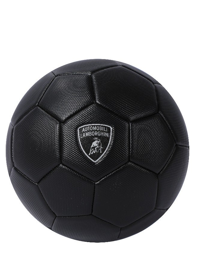 LAMBORGHINI No.5 PVC SOCCER BALL-BLACK (Size 5)