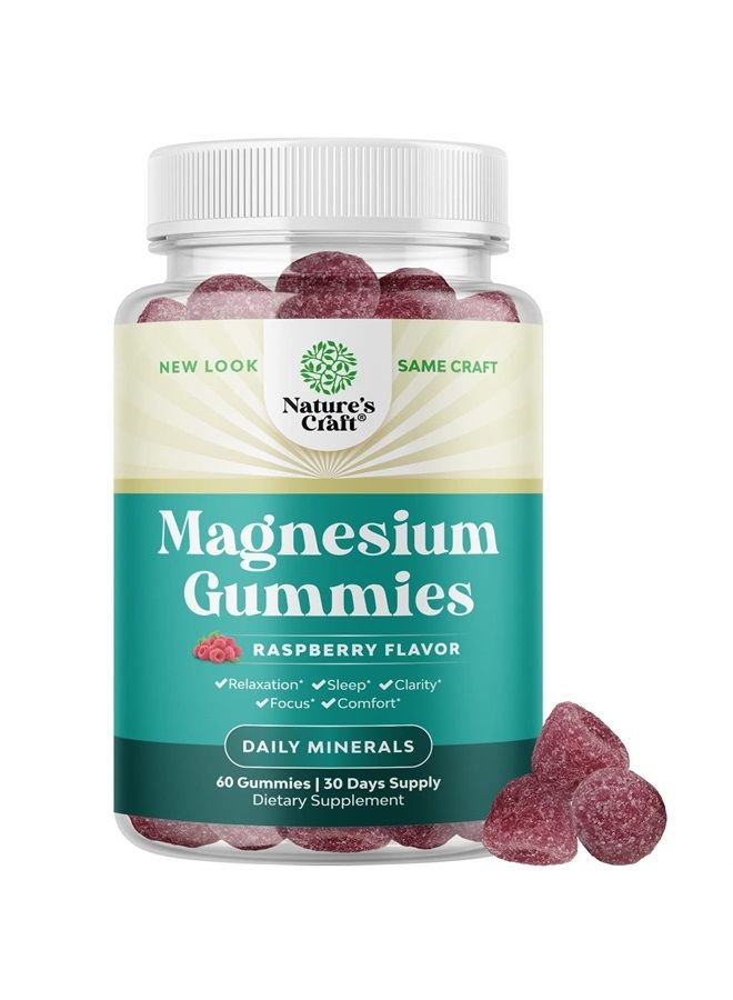 Potent Magnesium Citrate Gummies for Adults 170mg - Calm Magnesium Gummies for Sleep Support Restless Legs Cramps and Muscle Health - Tasty Non GMO Vegan Gummy Vitamin Supplement for Women and Men