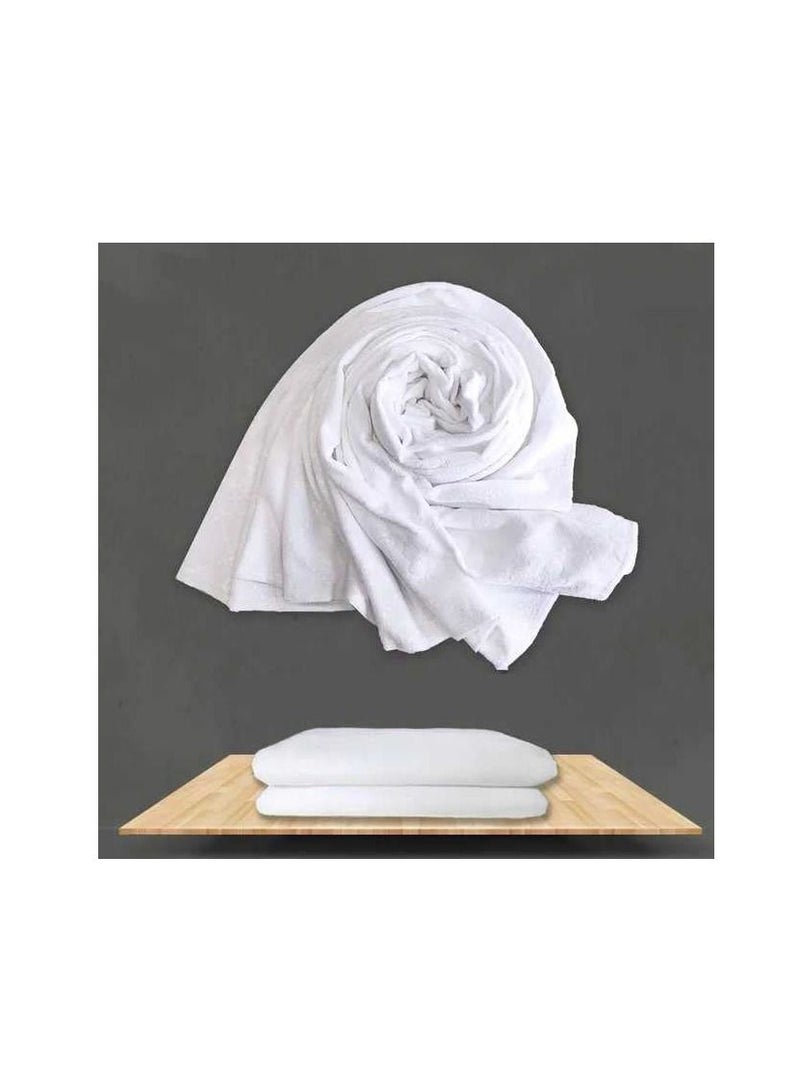 Ihram 2-Piece Hajj And Umrah Religious Cloth For Men Ahram Ehram Soft White 1200