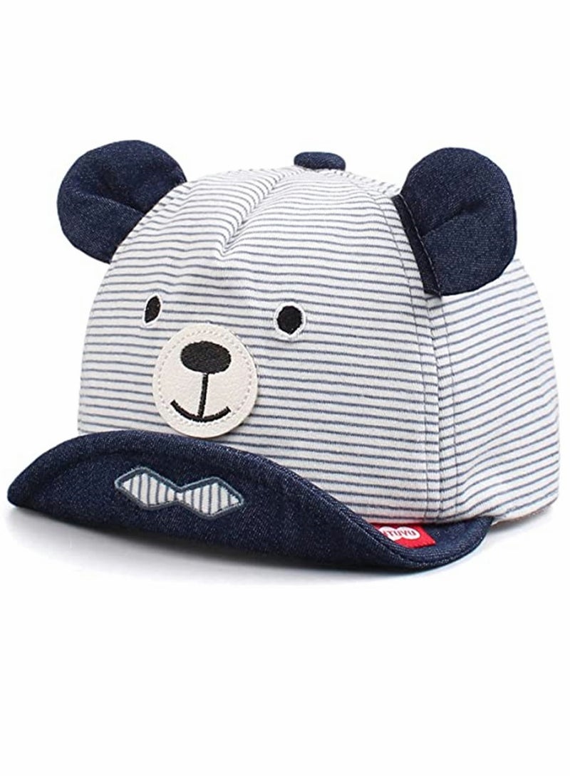 Baby Duck Baseball Hat Cap, Infant Kids Sun Hat Bear Cute Cartoon Caps Spring Summer Baby Hat Spring and Autumn Novel Thin Baseball Cap Flat Tongue Cap Baby Fashion Breathable Comfortable Cotton