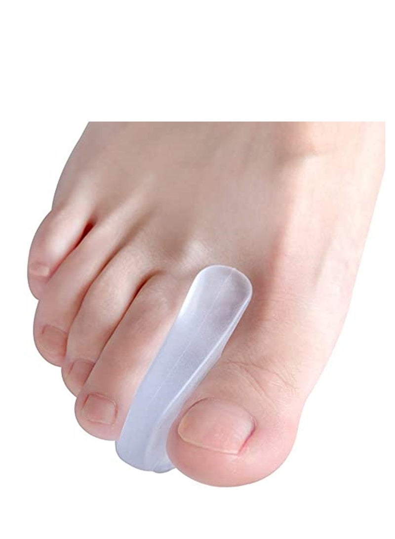 Toe Separators for Bunions - Gel Overlapping Toe Spacers - 10 Pieces - Flared Design Silica Gel Toe