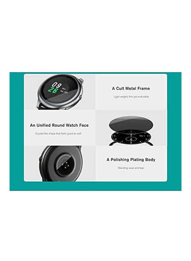Solar Ls05 Smart Watch Rubber Band For Android & IOS Black