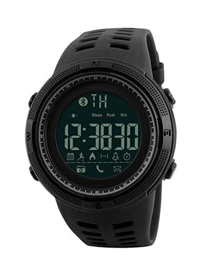 Sport Watch For Unisex Digital Silicone Black