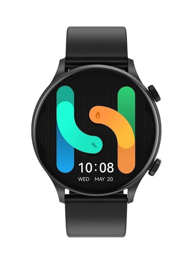 Solar Plus Smartwatch 1.43 inch Amoled HD Display 105 Sport modes Heart Rate monitoring SpO2 with Bluetooth Calling Black