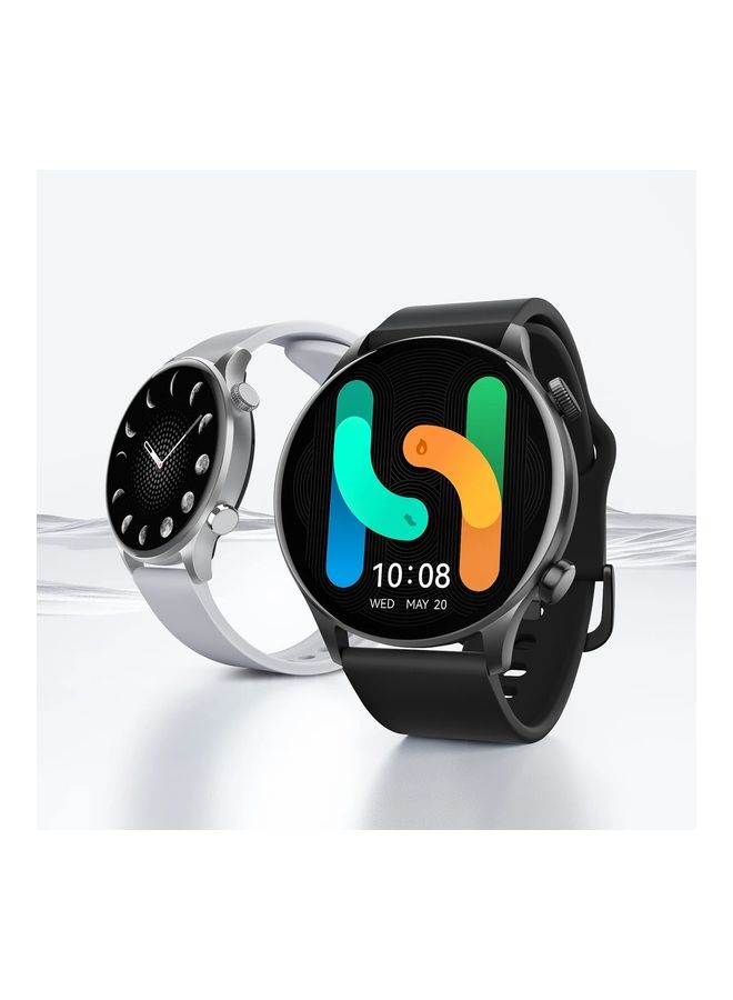 Solar Plus Smartwatch 1.43 inch Amoled HD Display 105 Sport modes Heart Rate monitoring SpO2 with Bluetooth Calling Black